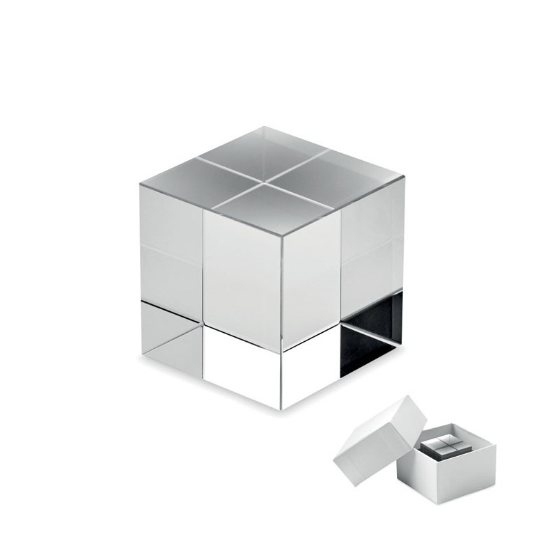 Trophée en verre Cube KubewardCouleur:Transparent