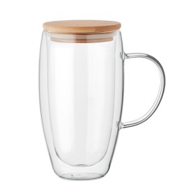 Mug en verre double paroi 450ml Existing NameCouleur:Transparent