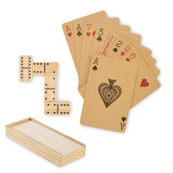 Jeu de dominos et de cartes Domi&CardsCouleur:Bois
