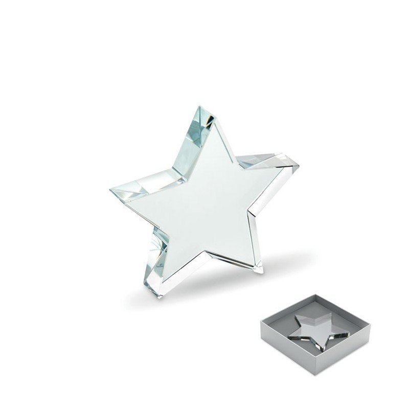 Trophée en verre Etoile StarwardCouleur:Transparent