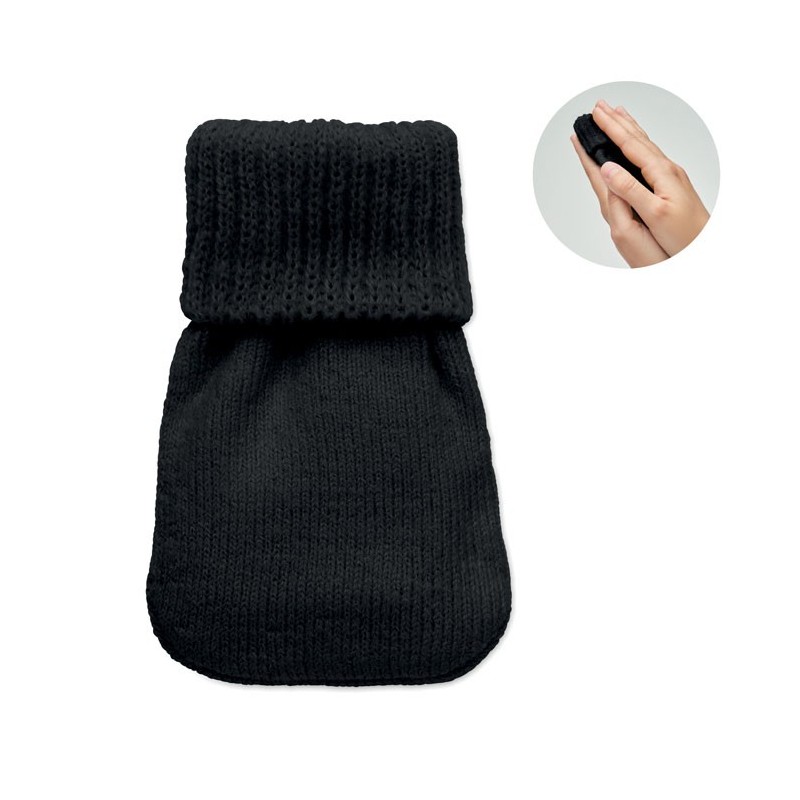 Chaufferette polyester tricot WarmmuffCouleur:Noir