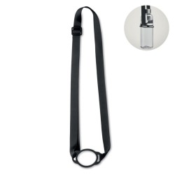 Lanyard porte-gobelet 6cm LancupCouleur:Noir