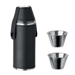 Bouteille avec gobelets CocoonCouleur:Noir