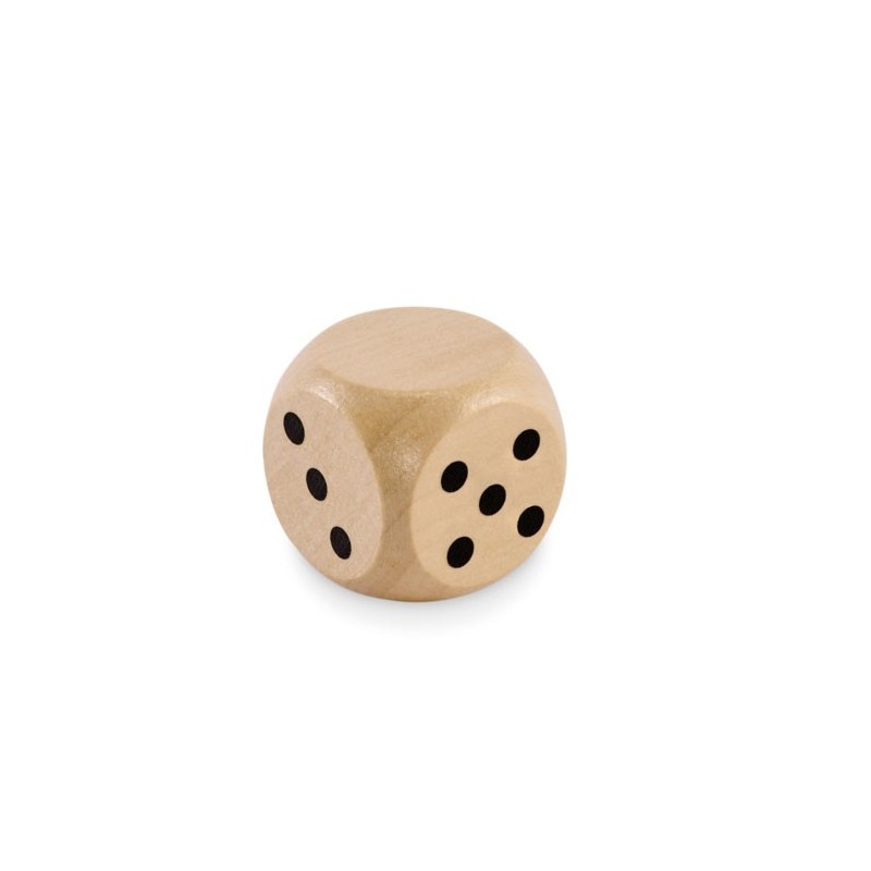 Dés en bois Schima 3cm dia DadinCouleur:Bois