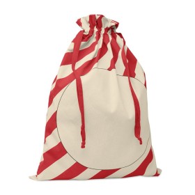 Grand sac coton Père Noël LaukkuCouleur:Rouge