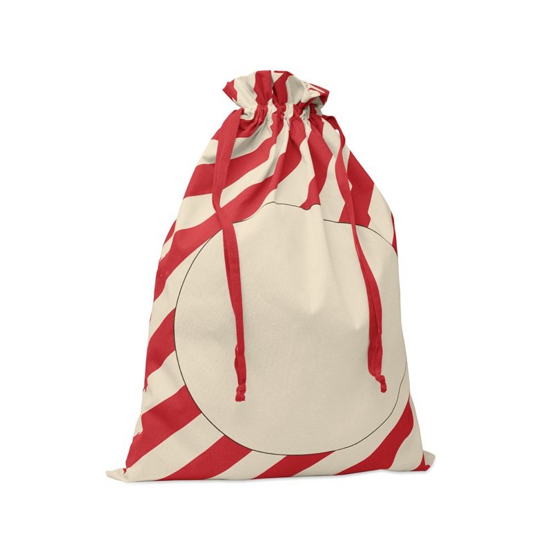 Grand sac coton Père Noël LaukkuCouleur:Rouge