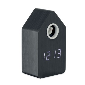 Réveil coucou en MDF Cuckoo BirdCouleur:Noir