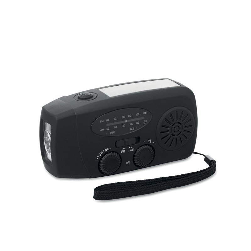 Radio portable avec torche LED OndaCouleur:Noir