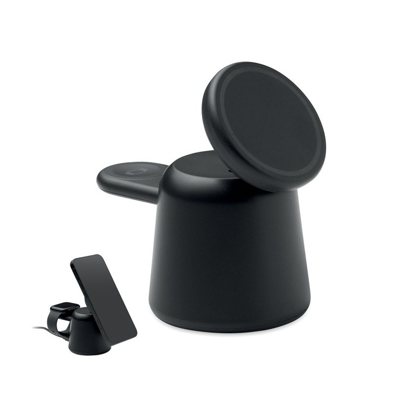 Chargeur sans fil 3 en 1 15W SimpaCouleur:Noir