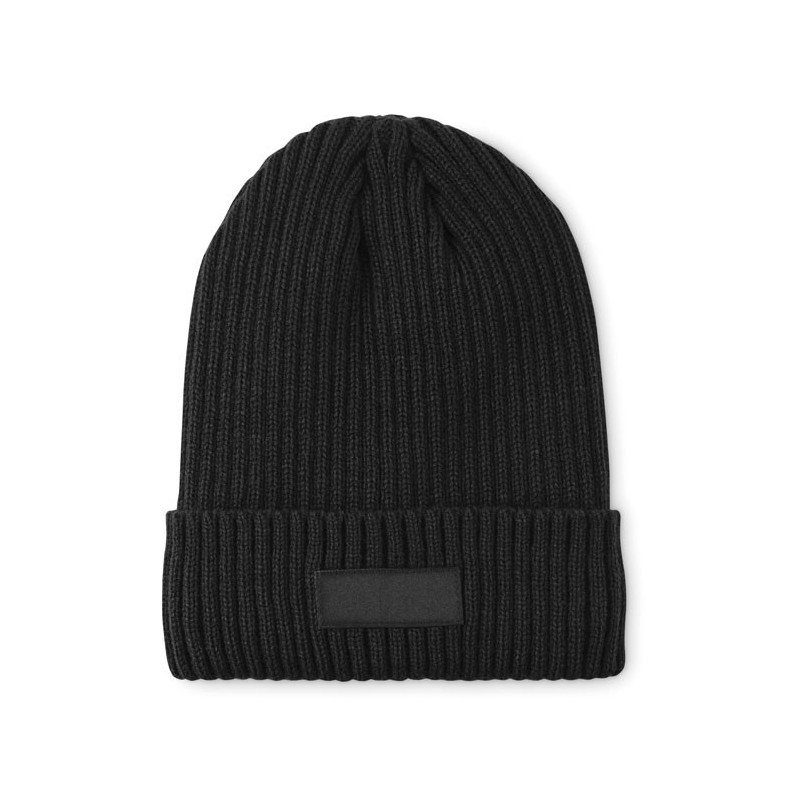 Bonnet tricoté avec revers AnvikCouleur:Noir