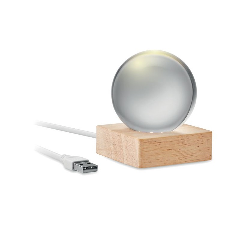 Sphère en verre LED LightCouleur:Bois