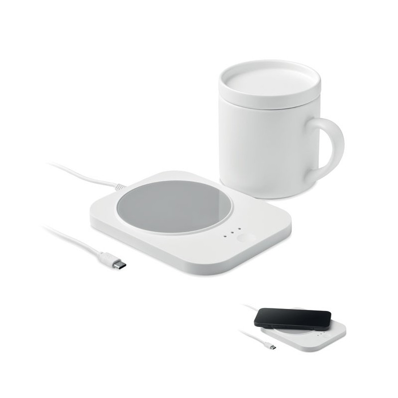 Chargeur chauffe-tasse SiroterCouleur:Blanc