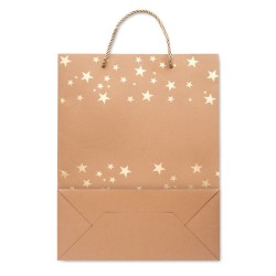 Sac cadeau en papier à motifs SparkleCouleur:Or