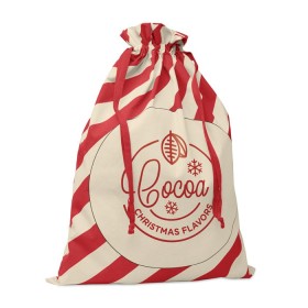 Grand sac coton Père Noël LaukkuCouleur:Rouge