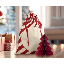 Grand sac coton Père Noël LaukkuCouleur:Rouge