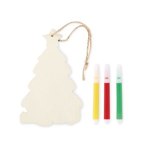 Décoration sapin de Noël ColortreeCouleur:Bois