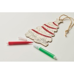 Décoration sapin de Noël ColortreeCouleur:Bois