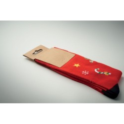 Paire de chaussettes de Noël L Soc LargeCouleur:Rouge