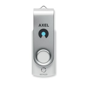 Clé USB 16G en ABS recyclé     MO2080-06 Techmate RabsCouleur:Blanc