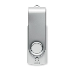 Clé USB 16G en ABS recyclé     MO2080-06 Techmate RabsCouleur:Blanc