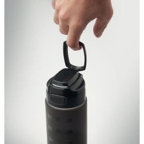 Bouteillen de sport RPET 1LCouleur:Noir