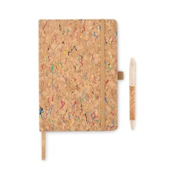 Cahier A5 en liège de couleurCouleur:Beige