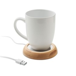 Chauffe-tasse  en bambou MugletCouleur:Bois
