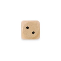Dés en bois Schima 3cm dia DadinCouleur:Bois