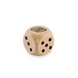 Dés en bois Schima 3cm dia DadinCouleur:Bois