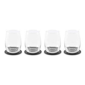 Lot de 4 sous-verres en PU Posa SetCouleur:Noir