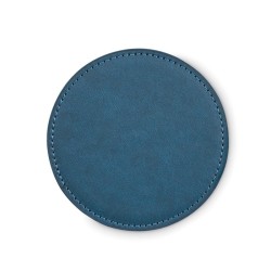 Sous-verre rond en PU PosaCouleur:Bleu Marine