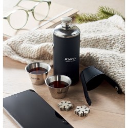 Bouteille avec gobelets CocoonCouleur:Noir