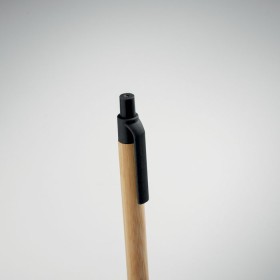 Stylo à bille en bambou Itea ColourCouleur:Noir