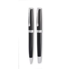 Set stylo à bille et roller Lyon SetCouleur:Noir