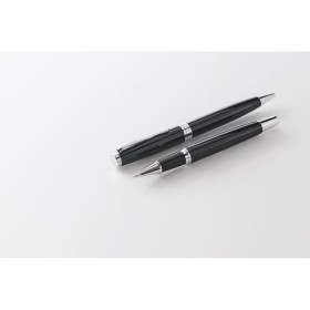 Set stylo à bille et roller Lyon SetCouleur:Noir