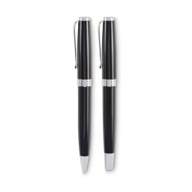 Set stylo à bille et roller Lyon SetCouleur:Noir