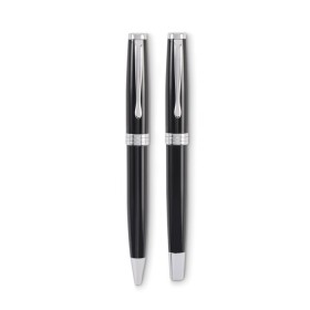 Set stylo à bille et roller Lyon SetCouleur:Noir
