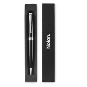 Stylo bille twist avec boîte LyonCouleur:Noir