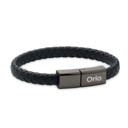 Câble bracelet tressé type C Fauleti ChargeCouleur:Noir