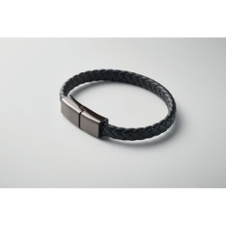 Câble bracelet tressé type C Fauleti ChargeCouleur:Noir