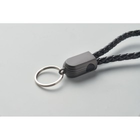 Câble porte-clés de type C Fauleti LoopCouleur:Noir
