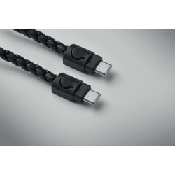 Câble porte-clés de type C Fauleti LoopCouleur:Noir