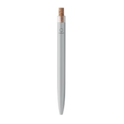 Stylo en aluminium recyclé Bergamo +Couleur:Argent mat