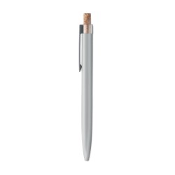 Stylo en aluminium recyclé Bergamo +Couleur:Argent mat