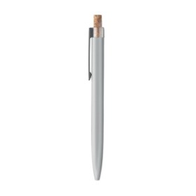 Stylo en aluminium recyclé Bergamo +Couleur:Argent mat