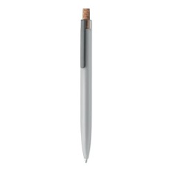 Stylo en aluminium recyclé Bergamo +Couleur:Argent mat