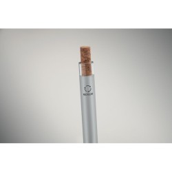 Stylo en aluminium recyclé Bergamo +Couleur:Argent mat