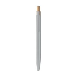 Stylo en aluminium recyclé Bergamo ++Couleur:Argent mat