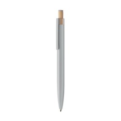 Stylo en aluminium recyclé Bergamo ++Couleur:Argent mat