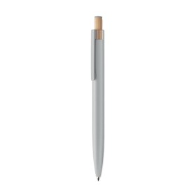 Stylo en aluminium recyclé Bergamo ++Couleur:Argent mat